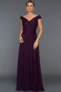 Длинное Вечернее Платье Фиолетовый ABU048