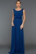 Длинное Вечернее Платье Ярко-синий ABU186
