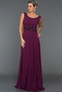 Длинное Вечернее Платье Фиолетовый ABU186