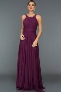 Длинное Вечернее Платье Пурпурный ABU161