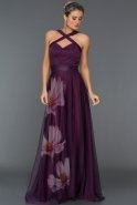 Длинное Вечернее Платье Фиолетовый ABU331