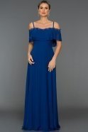 Длинное Вечернее Платье Ярко-синий GG6973