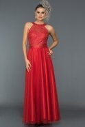 Длинное Вечернее Платье красный ABU137