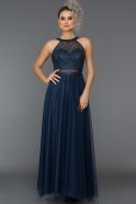 Длинное Вечернее Платье Темно-синий ABU137