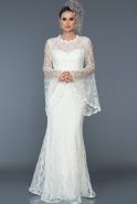 Длинное Вечернее Платье Белый L6040