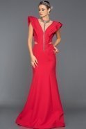 Длинное Вечернее Платье красный C7375