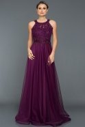 Длинное Вечернее Платье Пурпурный GG6984