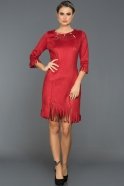 Короткое Вечернее Платье красный ABK265