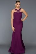 Длинное Вечернее Платье Фиолетовый ABU006