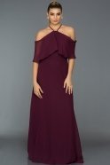 Длинное Вечернее Платье Фиолетовый ABU002