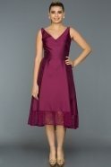 Короткое Вечернее Платье Пурпурный GG5545