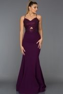 Длинное Вечернее Платье Пурпурный GG7020