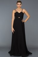 Длинное Вечернее Платье Черный GG7022