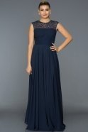 Длинное Вечернее Платье Темно-синий L6038