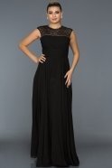 Длинное Вечернее Платье Черный L6038