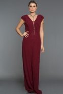Длинное Вечернее Платье Бордовый C7241