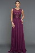 Длинное Вечернее Платье Пурпурный ABU333