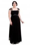Вечернее Платье Большого Размера Черный F941
