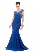 Длинное Вечернее Платье Ярко-синий F993