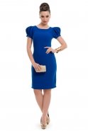 Короткое Вечернее Платье Ярко-синий O4116