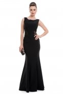 Длинное Вечернее Платье Черный O1447