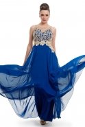 Длинное Вечернее Платье Ярко-синий T2225
