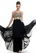 Длинное Вечернее Платье Черный T2225
