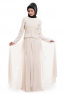 Вечерняя Одежда Хиджаб Белый S9030
