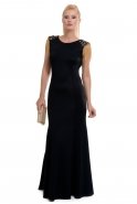 Длинное Вечернее Платье Черный T2165