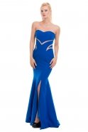 Длинное Вечернее Платье Ярко-синий C3283