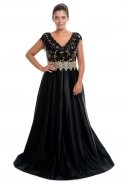 Длинное Вечернее Платье Черный AL8743B