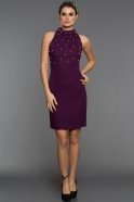 Короткое Вечернее Платье Фиолетовый C8115