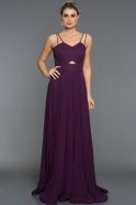 Длинное Вечернее Платье Тёмно-пурпурный GG7022