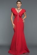 Длинное Вечернее Платье красный ABU106