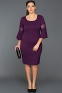 Короткое Свободное Вечернее Платье Пурпурный AR38163