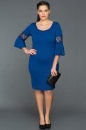 Короткое Свободное Вечернее Платье Ярко-синий AR38163