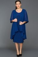 Вечернее Платье Свободного Кроя Ярко-синий ABK024