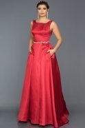 Длинное Вечернее Платье красный AN2499