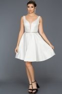 Короткое Вечернее Платье Серый AN3076