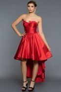 Вечернее Платье Короткое Спереди Длинное Сзади красный AN3081