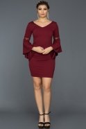 Короткое Вечернее Платье Бордовый AR38113