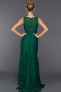 Длинное Вечернее Платье Изумрудно-зеленый AN2493