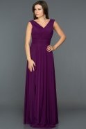 Длинное Вечернее Платье Пурпурный AN2390