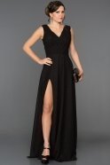 Длинное Помолвочное Платье Черный AN2513