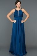 Длинное Помолвочное Платье Ярко-синий ABU123