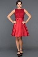 Короткое Вечернее Платье красный ABK045