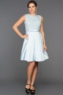 Короткое Вечернее Платье Синий ABK045