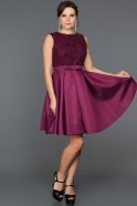 Короткое Вечернее Платье Пурпурный ABK045