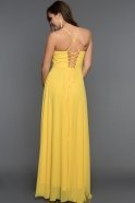 Длинное Вечернее Платье Лимонный ABU070