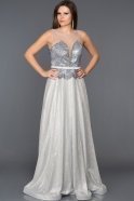 Длинное Помолвочное Платье Серый CR30950